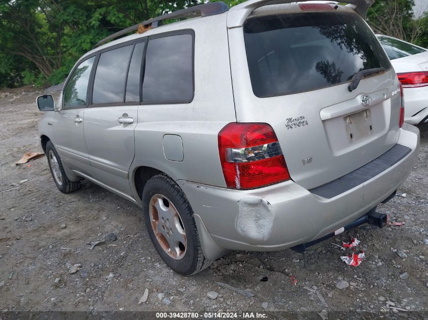 2004 Toyota Highlander Limited V6 VIN: JTEDP21A140012031 Lot: 39428780