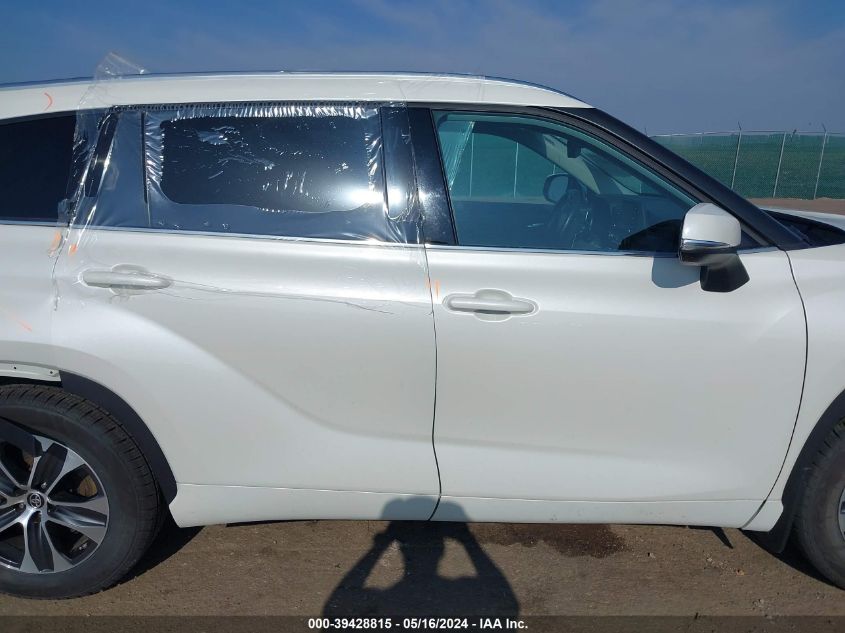 2021 Toyota Highlander Xle VIN: 5TDGZRBH6MS538541 Lot: 39428815