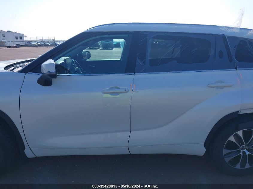 2021 Toyota Highlander Xle VIN: 5TDGZRBH6MS538541 Lot: 39428815