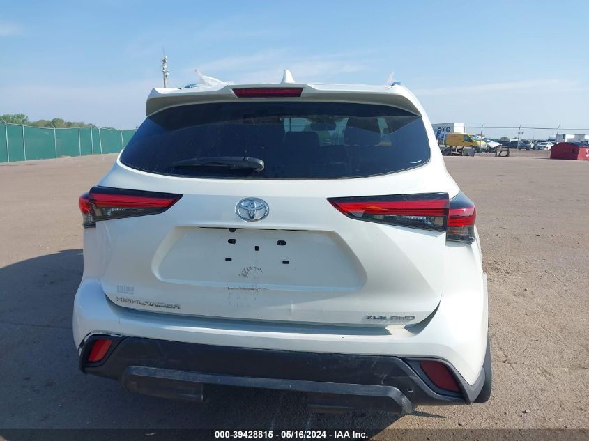 2021 Toyota Highlander Xle VIN: 5TDGZRBH6MS538541 Lot: 39428815