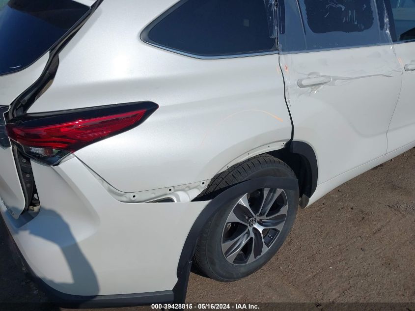 2021 Toyota Highlander Xle VIN: 5TDGZRBH6MS538541 Lot: 39428815