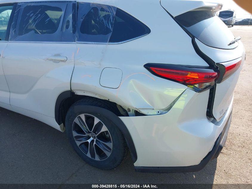 2021 Toyota Highlander Xle VIN: 5TDGZRBH6MS538541 Lot: 39428815