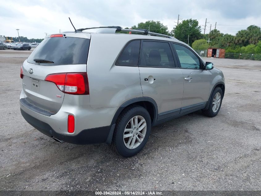 2015 Kia Sorento Lx V6 VIN: 5XYKT4A7XFG569704 Lot: 39428824