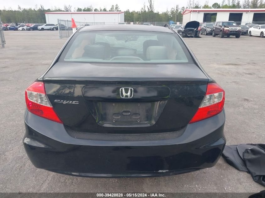 2012 Honda Civic Lx VIN: 19XFB2F53CE088220 Lot: 39428828