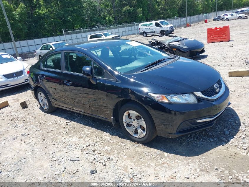 2013 Honda Civic Lx VIN: 19XFB2F51DE005109 Lot: 39428863