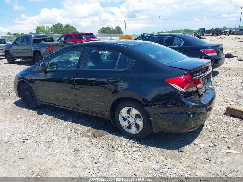 2013 Honda Civic Lx VIN: 19XFB2F51DE005109 Lot: 39428863