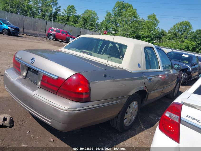 2005 Mercury Grand Marquis Ls VIN: 2MEFM75W25X601583 Lot: 39428866