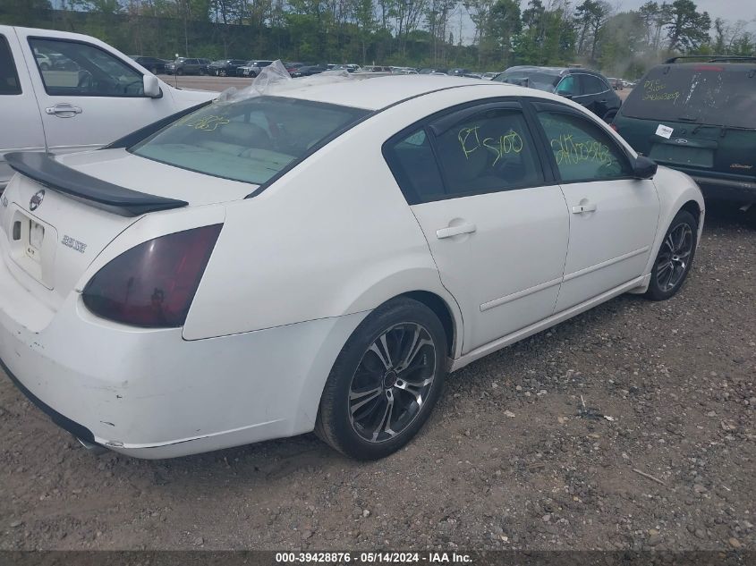 2008 Nissan Maxima 3.5 Se VIN: 1N4BA41E48C834232 Lot: 39428876