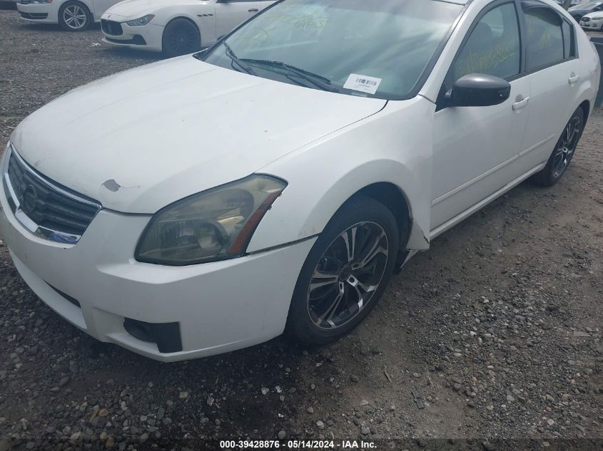 2008 Nissan Maxima 3.5 Se VIN: 1N4BA41E48C834232 Lot: 39428876