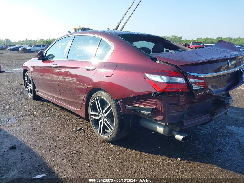 2017 Honda Accord Sport VIN: 1HGCR2F56HA241490 Lot: 39428879