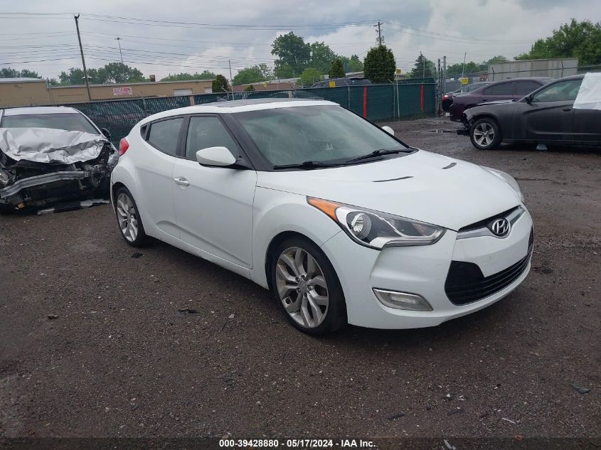 2012 Hyundai Veloster Base W/Gray VIN: KMHTC6AD1CU060807 Lot: 39428880