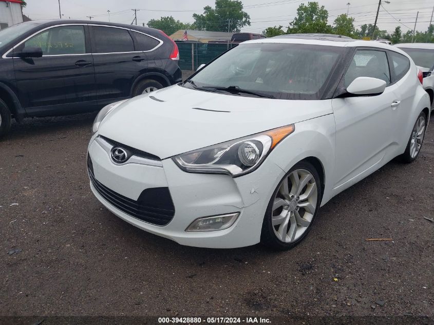 2012 Hyundai Veloster Base W/Gray VIN: KMHTC6AD1CU060807 Lot: 39428880