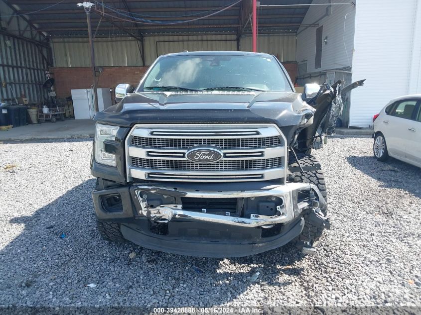 2015 FORD F-150 PLATINUM - 1FTEW1EG6FFA13986