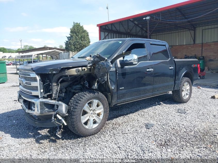 2015 FORD F-150 PLATINUM - 1FTEW1EG6FFA13986