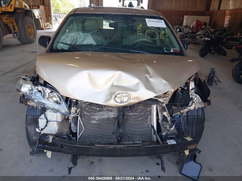 2013 Toyota Sienna Xle V6 8 Passenger VIN: 5TDYK3DC9DS306765 Lot: 39428889