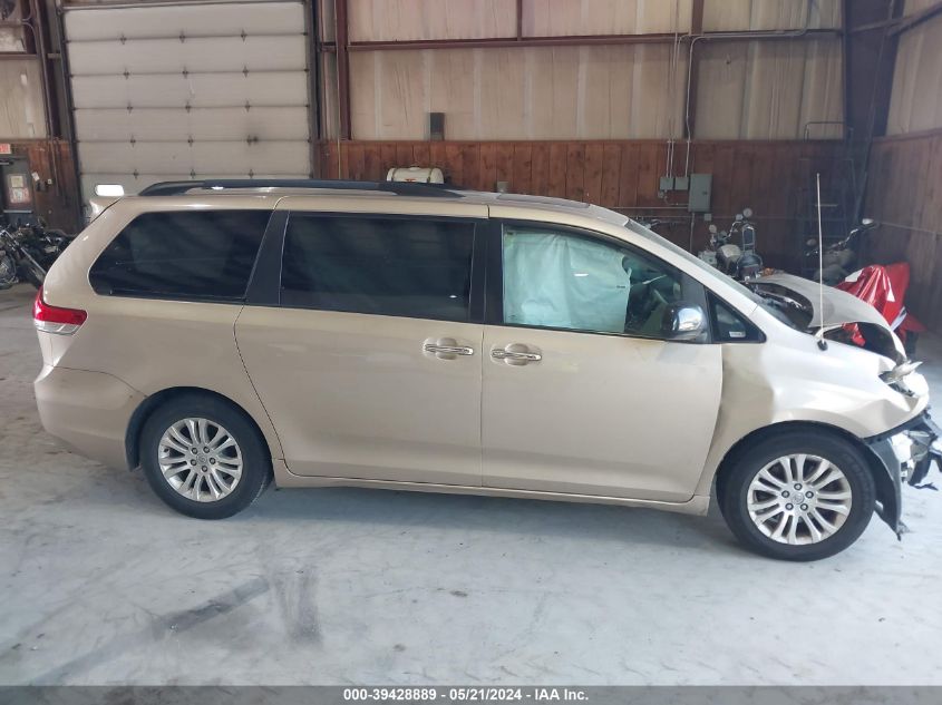 2013 Toyota Sienna Xle V6 8 Passenger VIN: 5TDYK3DC9DS306765 Lot: 39428889