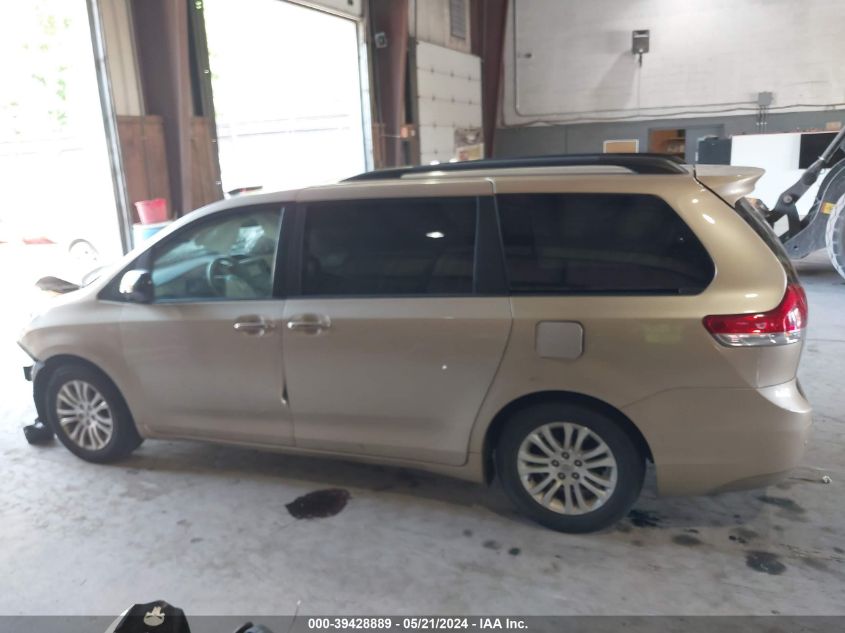 2013 Toyota Sienna Xle V6 8 Passenger VIN: 5TDYK3DC9DS306765 Lot: 39428889