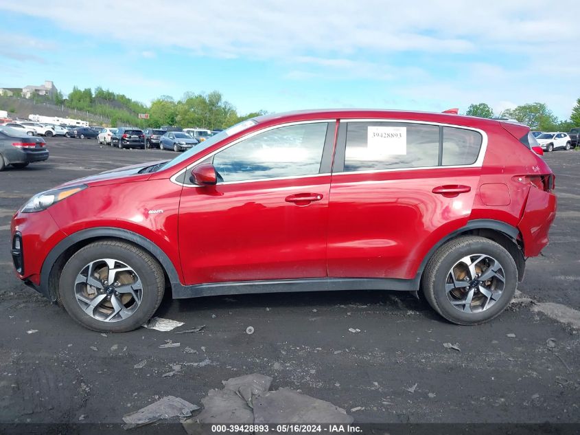 2022 Kia Sportage Lx VIN: KNDPMCAC4N7996799 Lot: 39428893