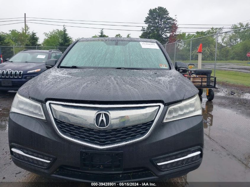 2014 Acura Mdx VIN: 5FRYD4H26EB003920 Lot: 39428901