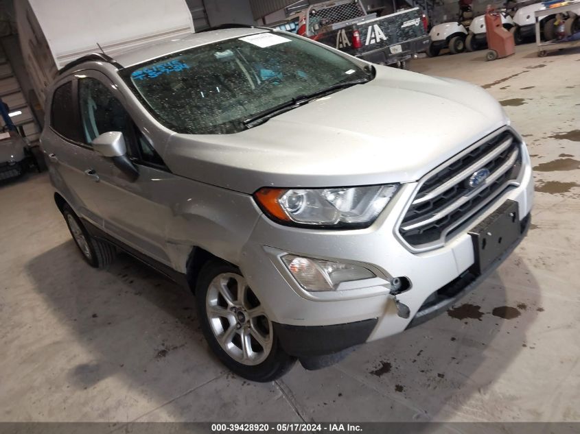 2019 Ford Ecosport Se VIN: MAJ6S3GL1KC302748 Lot: 39428920