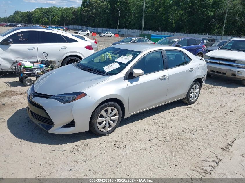 2019 Toyota Corolla Le VIN: 5YFBURHE9KP927363 Lot: 39428946