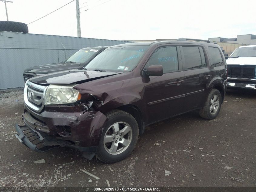 2011 Honda Pilot Exln VIN: 5FNYF4H72BB084658 Lot: 39428973