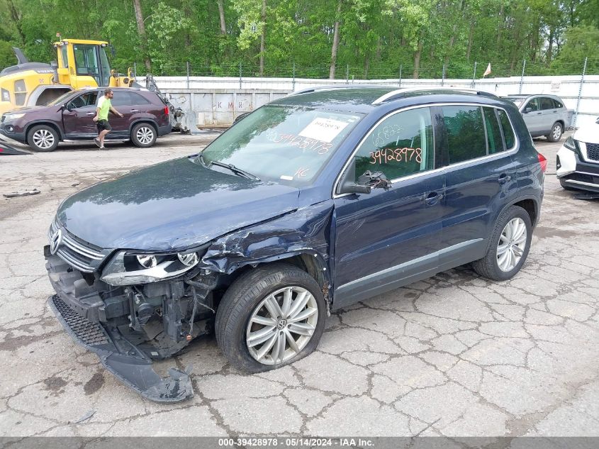 2013 Volkswagen Tiguan Se VIN: WVGBV3AX7DW565822 Lot: 39428978