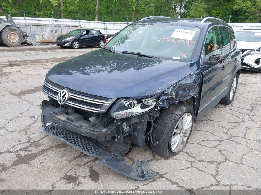 2013 Volkswagen Tiguan Se VIN: WVGBV3AX7DW565822 Lot: 39428978