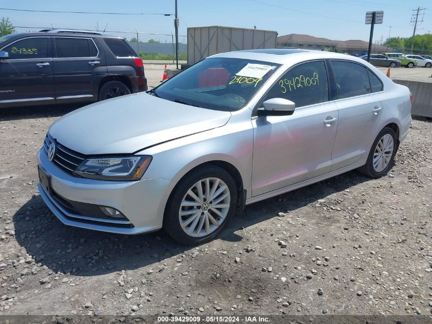 2016 Volkswagen Jetta 1.8T Sel VIN: 3VWL17AJ7GM314713 Lot: 39429009