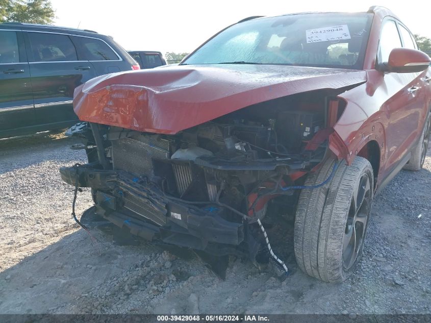 2017 Hyundai Tucson Limited VIN: KM8J33A2XHU336929 Lot: 39429048