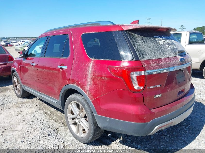 2016 Ford Explorer Limited VIN: 1FM5K7F87GGC98145 Lot: 39429072