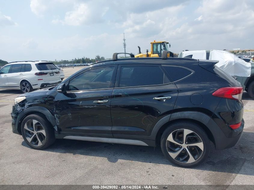 2017 Hyundai Tucson Limited VIN: KM8J33A24HU370512 Lot: 39429092