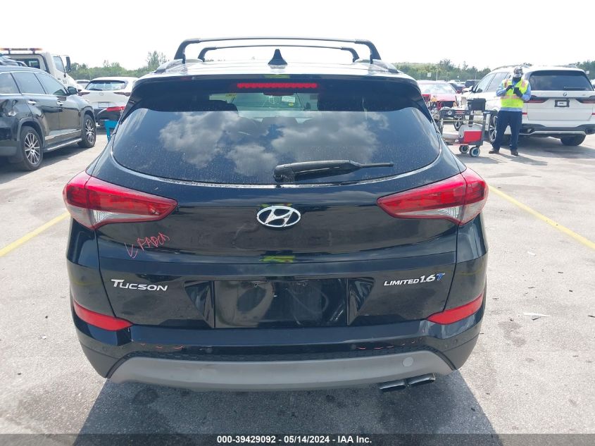 2017 Hyundai Tucson Limited VIN: KM8J33A24HU370512 Lot: 39429092