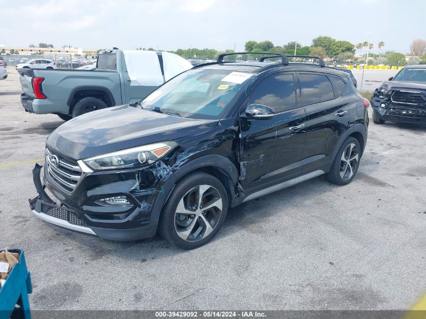 2017 Hyundai Tucson Limited VIN: KM8J33A24HU370512 Lot: 39429092