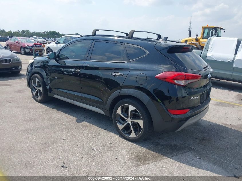 2017 Hyundai Tucson Limited VIN: KM8J33A24HU370512 Lot: 39429092