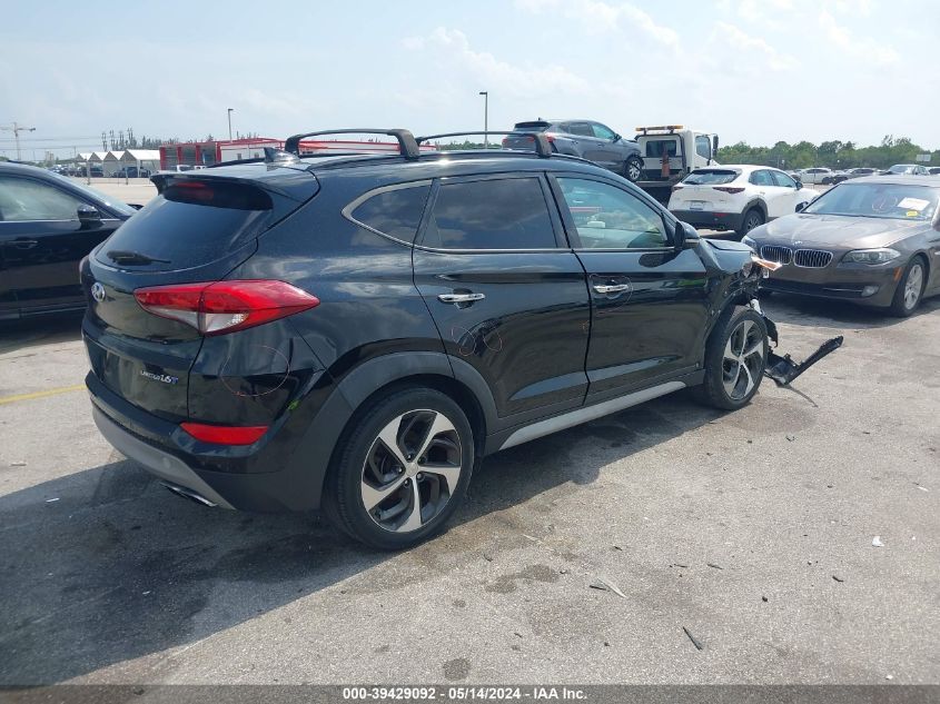 2017 Hyundai Tucson Limited VIN: KM8J33A24HU370512 Lot: 39429092