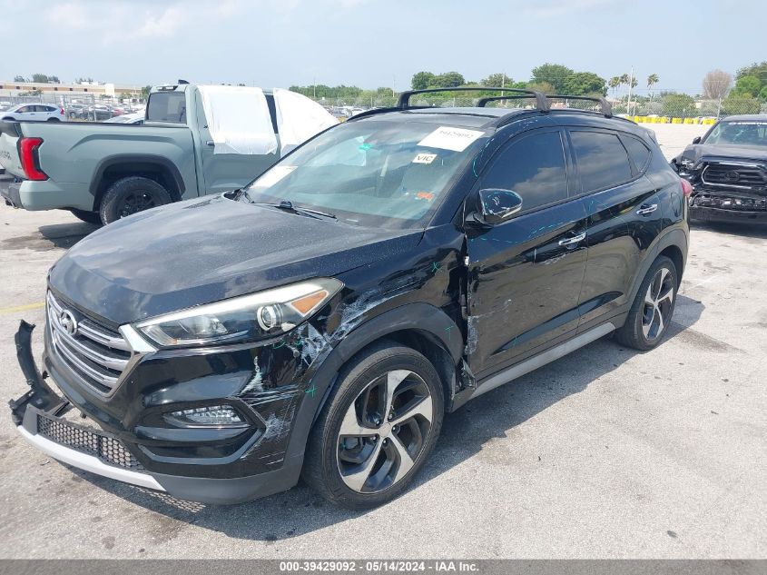 2017 Hyundai Tucson Limited VIN: KM8J33A24HU370512 Lot: 39429092