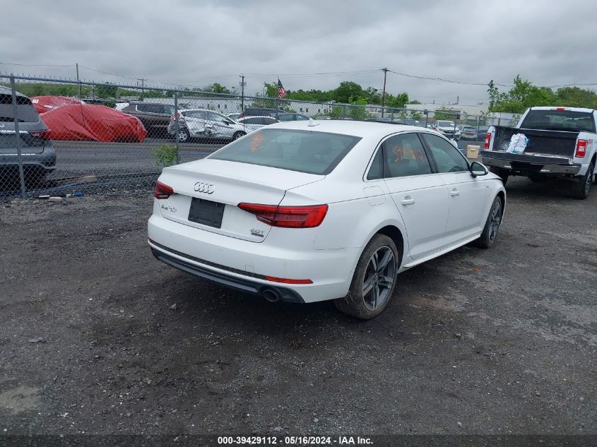 2017 Audi A4 2.0T Premium VIN: WAUENAF4OHN070620 Lot: 39429112