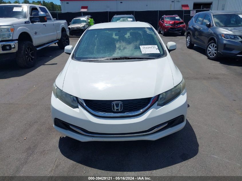 2013 Honda Civic Lx VIN: 19XFB2F59DE278461 Lot: 39429121