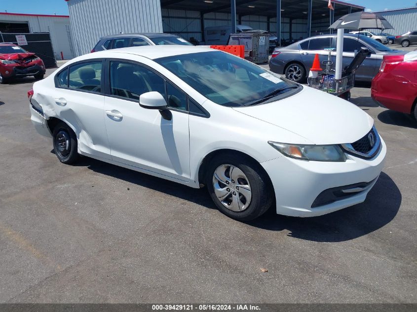 2013 Honda Civic Lx VIN: 19XFB2F59DE278461 Lot: 39429121