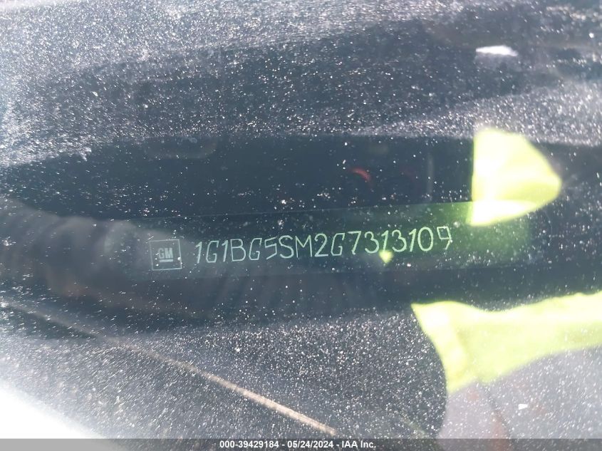2016 Chevrolet Cruze Premier Auto VIN: 1G1BG5SM2G7313109 Lot: 39429184
