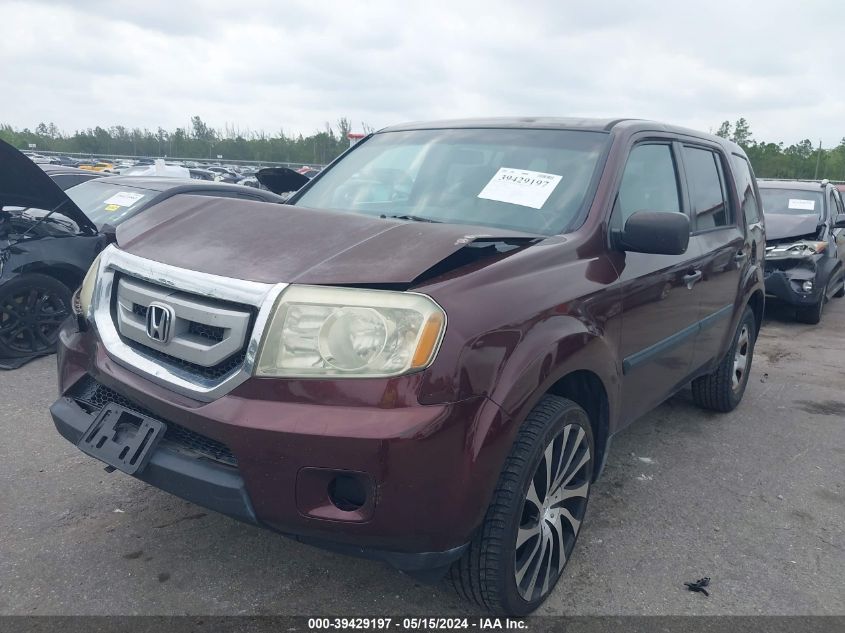 2011 Honda Pilot Lx VIN: 5FNYF3H25BB016160 Lot: 39429197