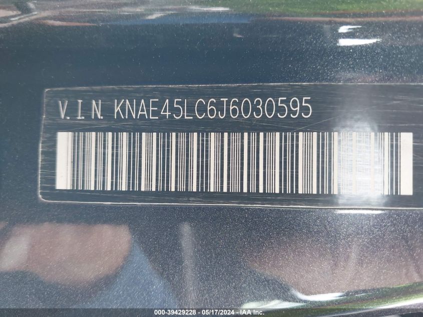 2018 Kia Stinger Gt1 VIN: KNAE45LC6J6030595 Lot: 39429228