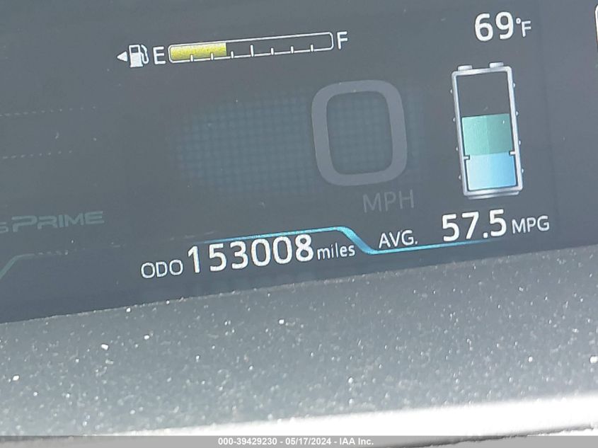 2018 Toyota Prius Prime Plus VIN: JTDKARFP9J3078288 Lot: 39429230