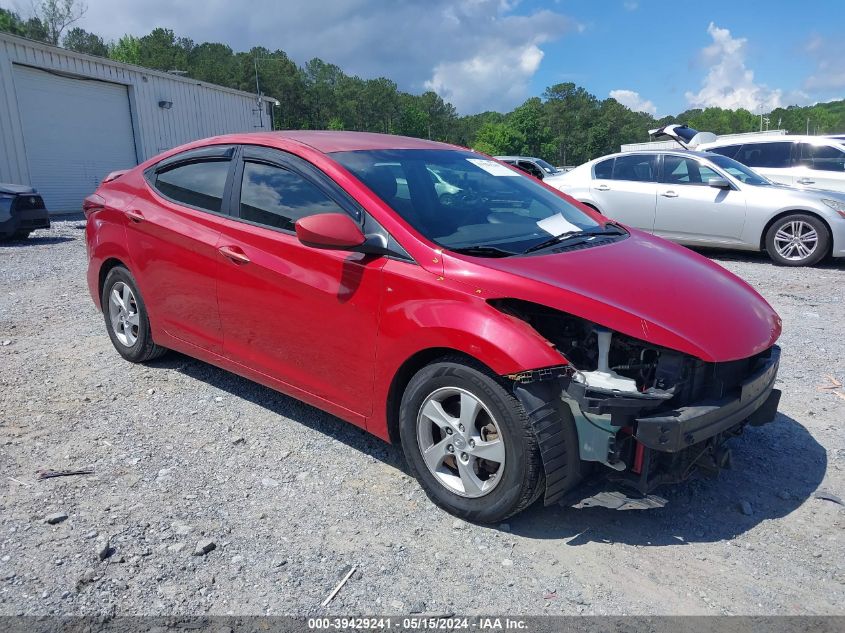 2015 Hyundai Elantra Se VIN: KMHDH4AEXFU330124 Lot: 39429241