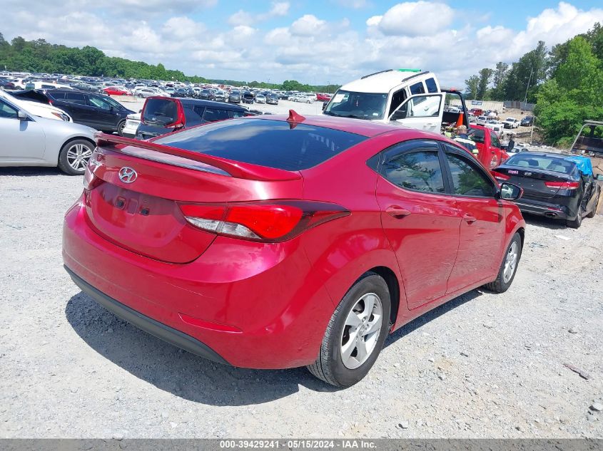 2015 Hyundai Elantra Se VIN: KMHDH4AEXFU330124 Lot: 39429241