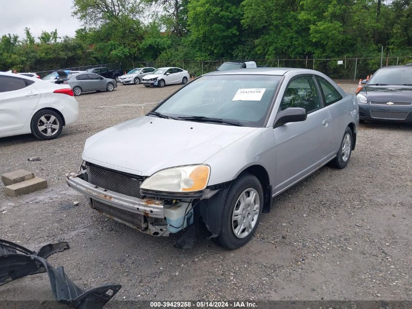 2002 Honda Civic Lx VIN: 1HGEM22592L106948 Lot: 39429258