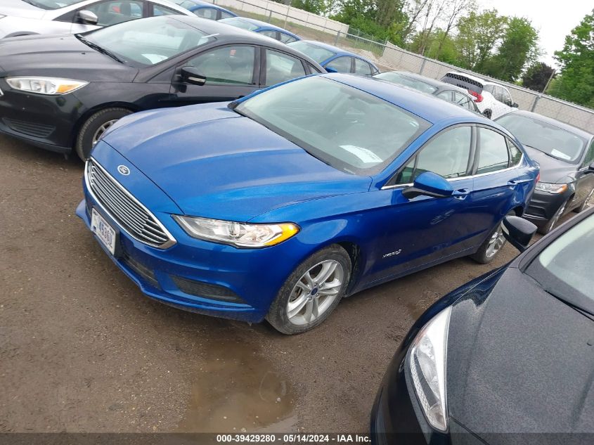 2018 Ford Fusion Hybrid S VIN: 3FA6P0UU3JR122491 Lot: 39429280