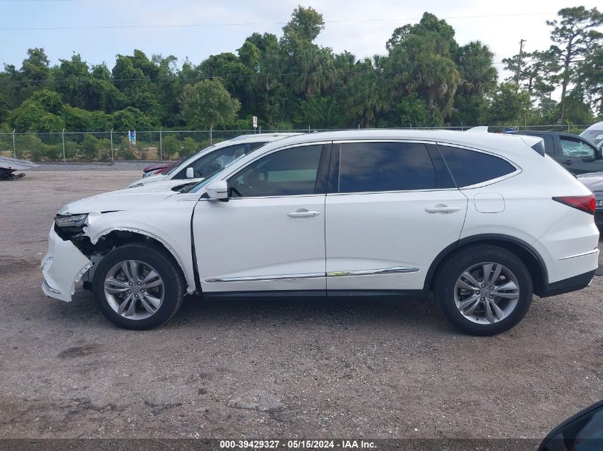 2022 Acura Mdx Standard VIN: 5J8YD9H38NL007201 Lot: 39429327