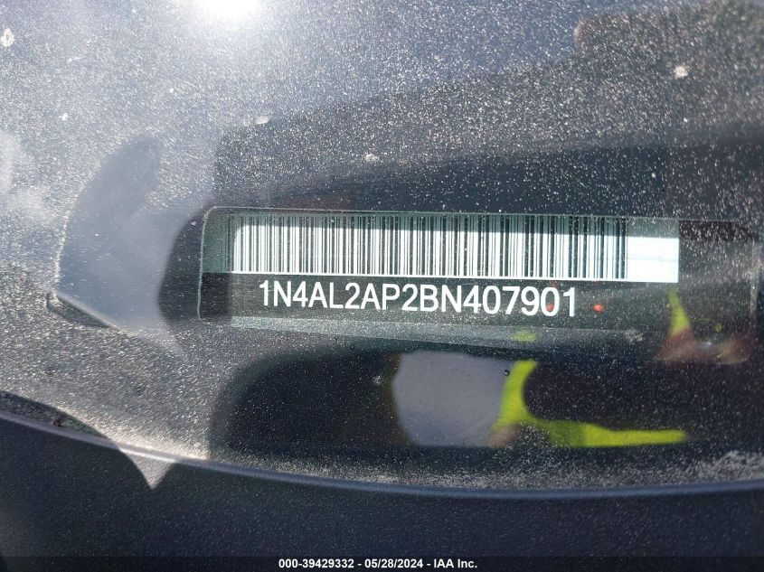 1N4AL2AP2BN407901 2011 Nissan Altima 2.5 S